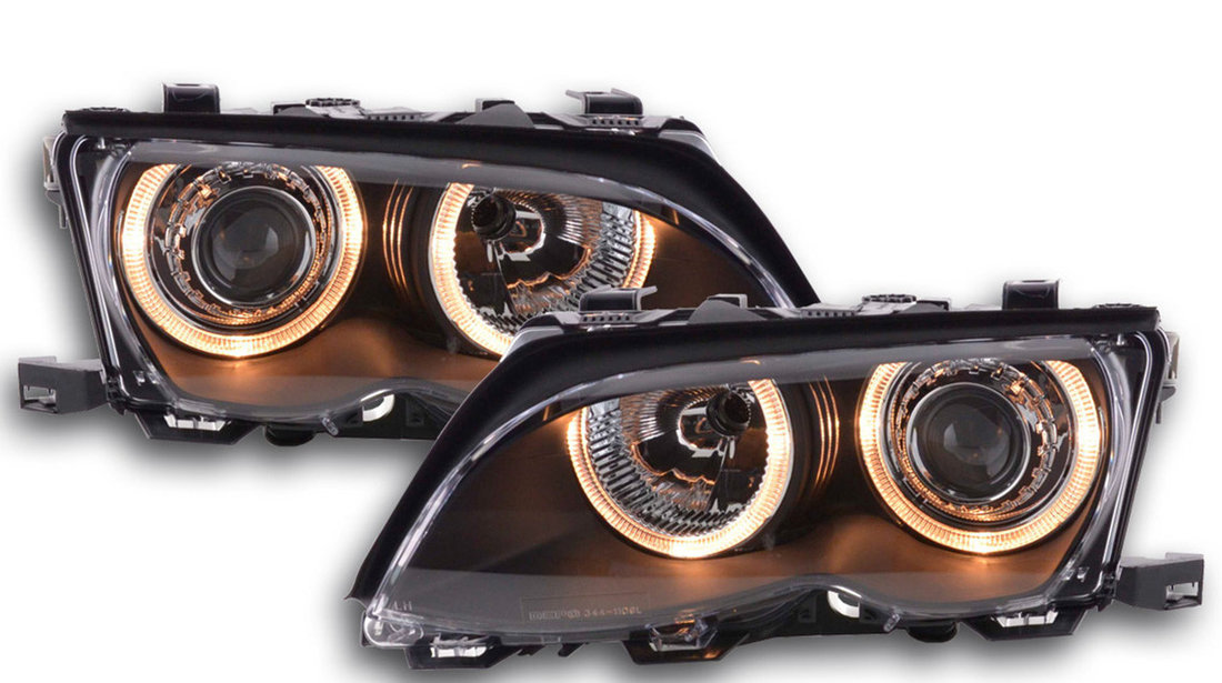 Faruri Angel Eyes compatibile cu BMW E46 Seria 3