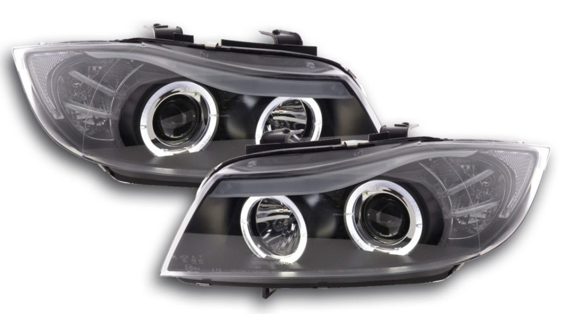 Faruri Angel Eyes compatibile cu BMW E90 seria 3