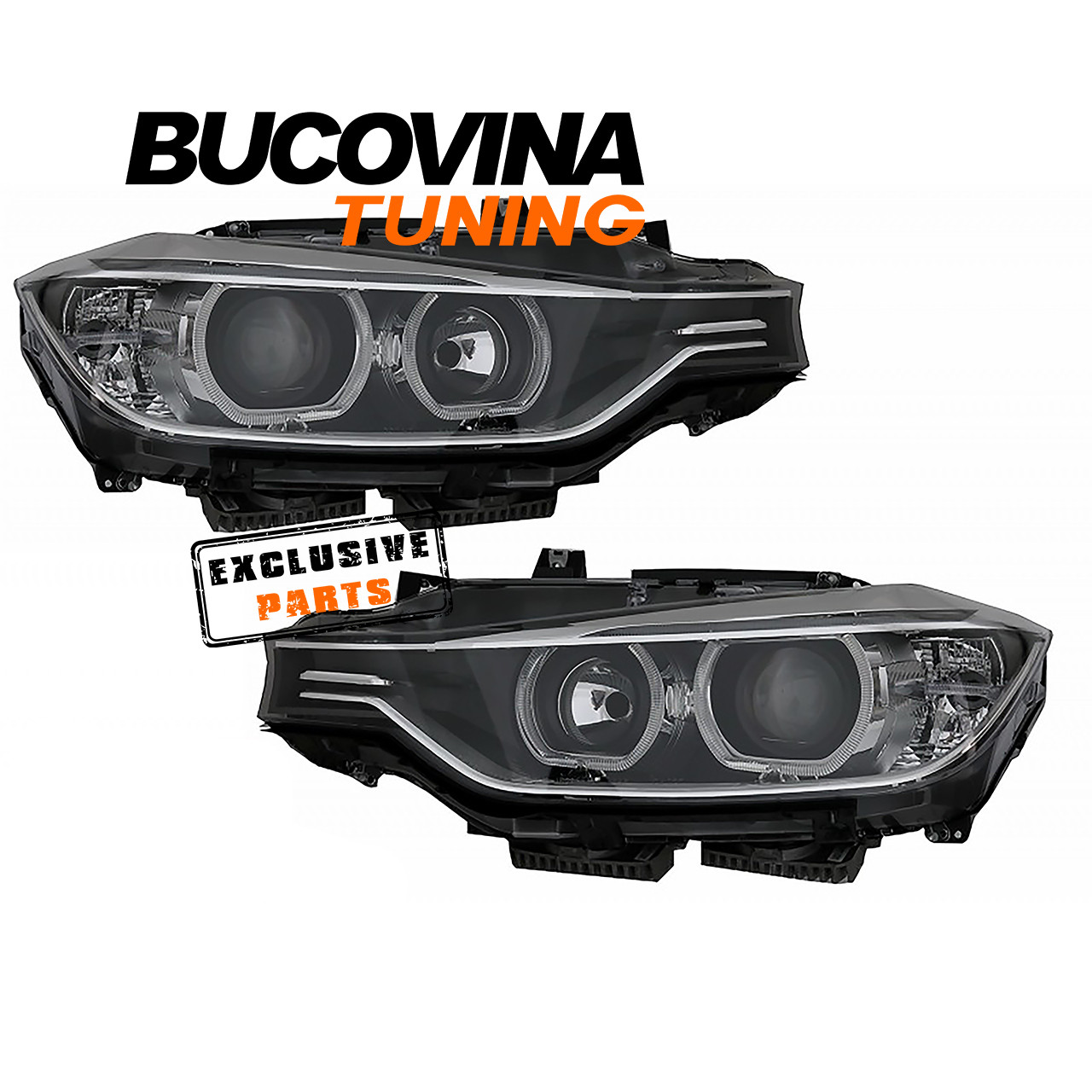 Faruri Angel Eyes compatibile cu BMW Ser