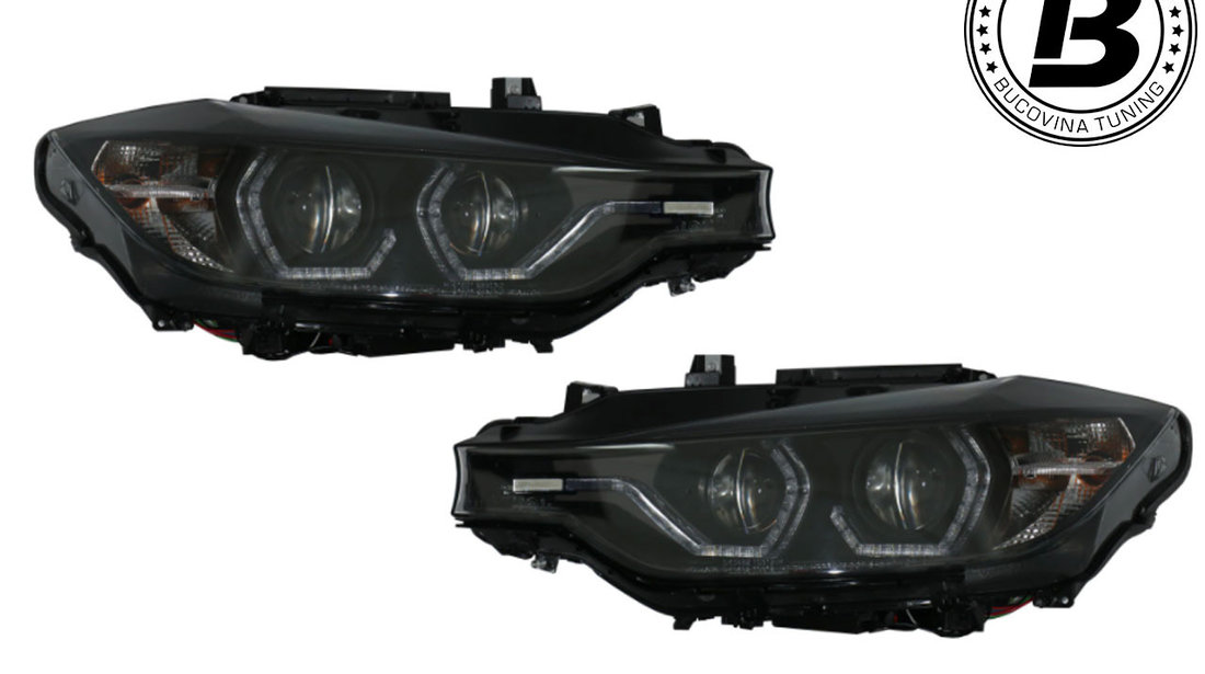 Faruri Angel Eyes compatibile cu BMW Seria 3 F30 (11-15)