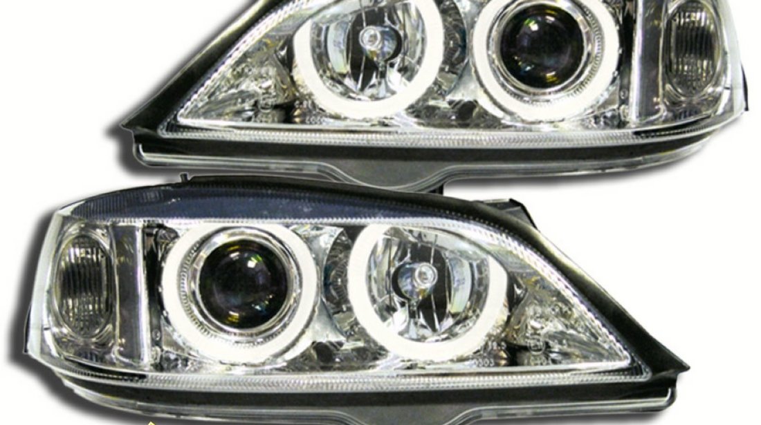 Faruri Angel Eyes compatibile cu Opel Astra G by DEPO