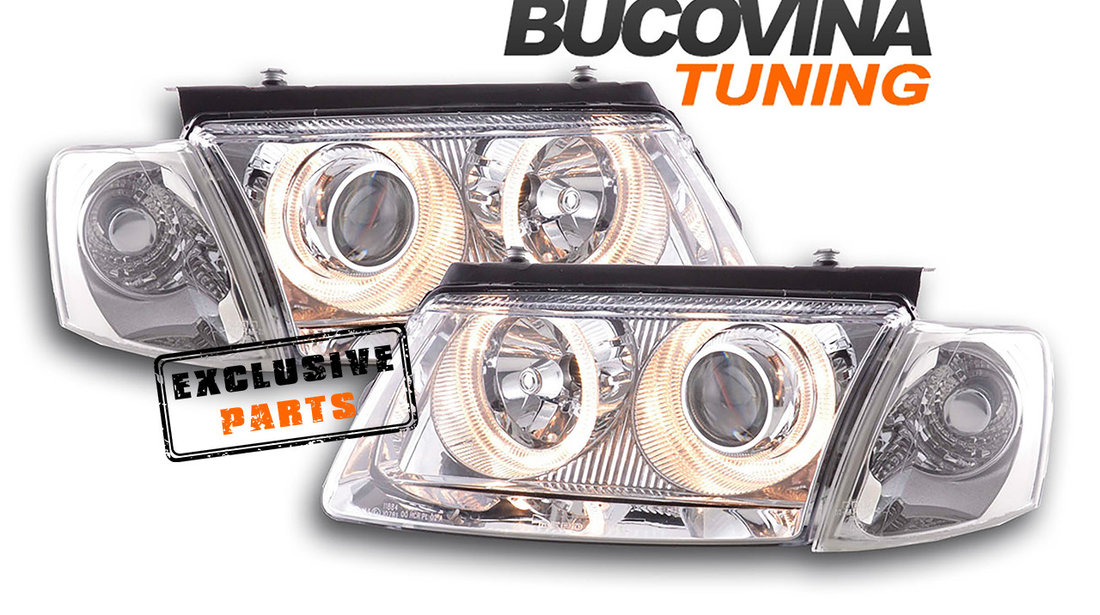 Faruri Angel Eyes compatibile cu VW Passat 3B (96-00)