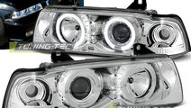 Faruri ANGEL EYES Crom look compatibila BMW E36 12...