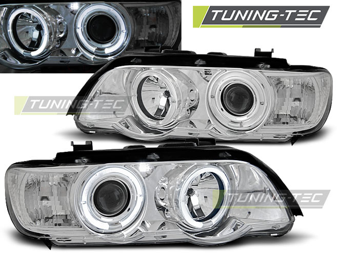 Faruri ANGEL EYES Crom look compatibila BMW X5 E53 09.99-10.03