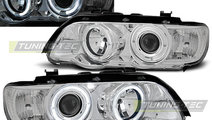 Faruri ANGEL EYES Crom look compatibila BMW X5 E53...