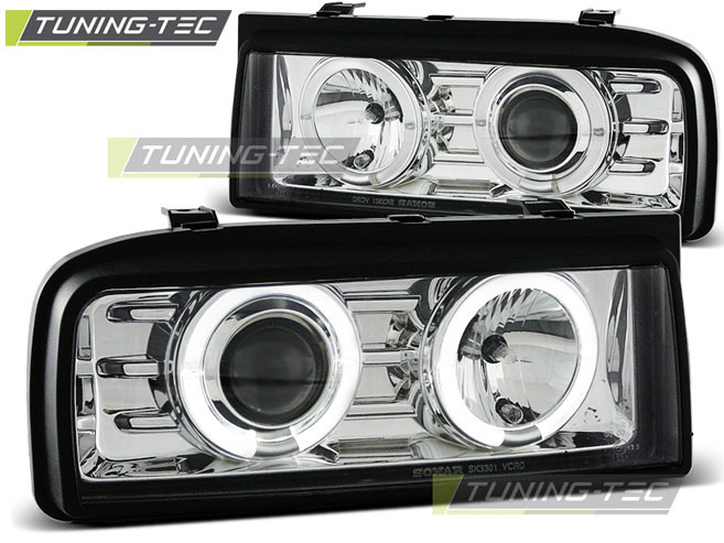 Faruri ANGEL EYES Crom look compatibila VW CORRADO 88-95