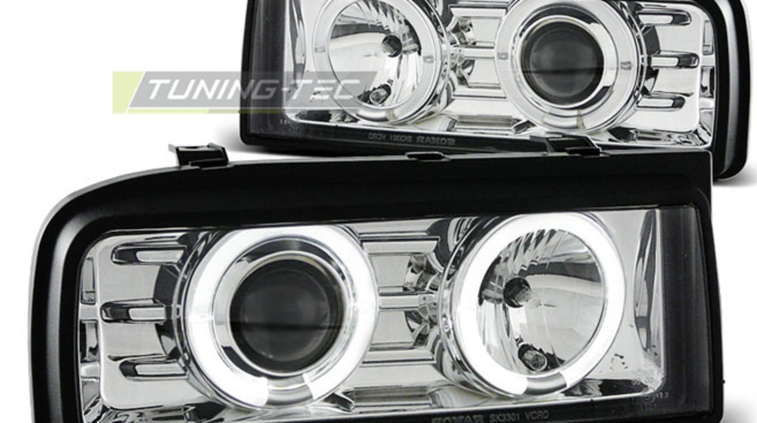 Faruri ANGEL EYES Crom look compatibila VW CORRADO 88-95