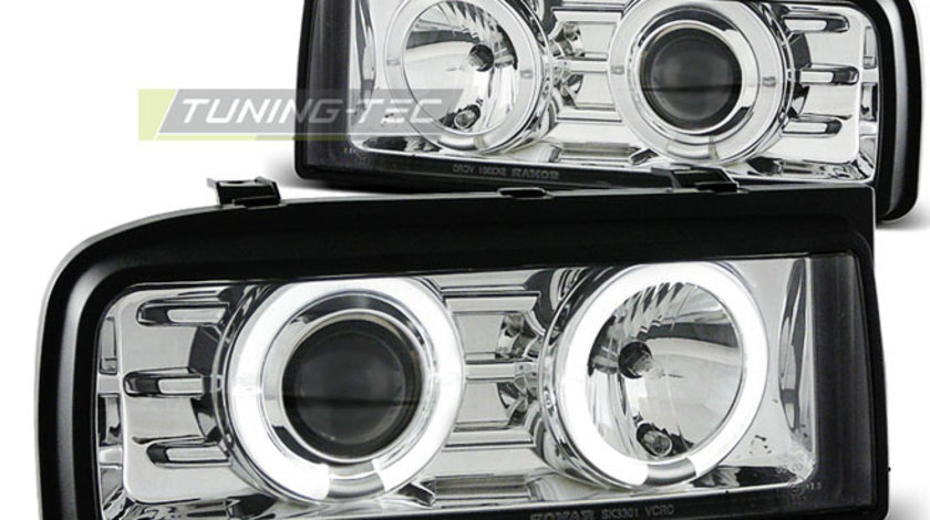 Faruri ANGEL EYES Crom look compatibila VW CORRADO 88-95