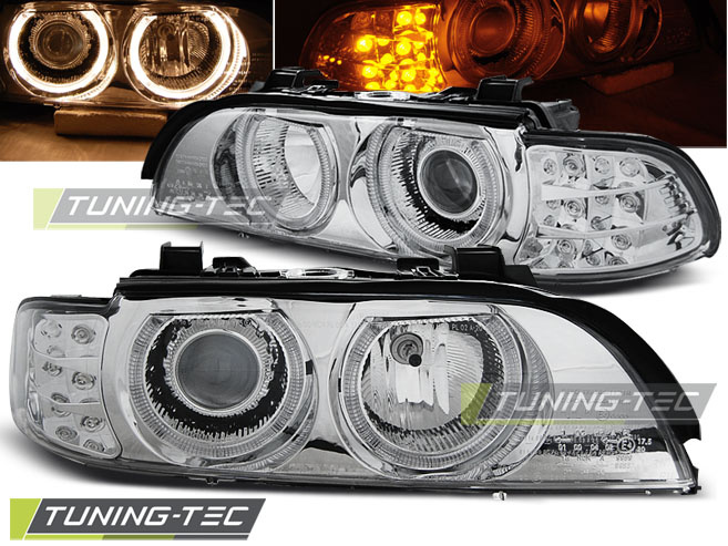 Faruri ANGEL EYES Crom look LED INDICATOR compatibila BMW E39 09.95-06.03