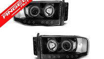 Faruri Angel Eyes DODGE RAM 02-06 ANGEL EYES Negru