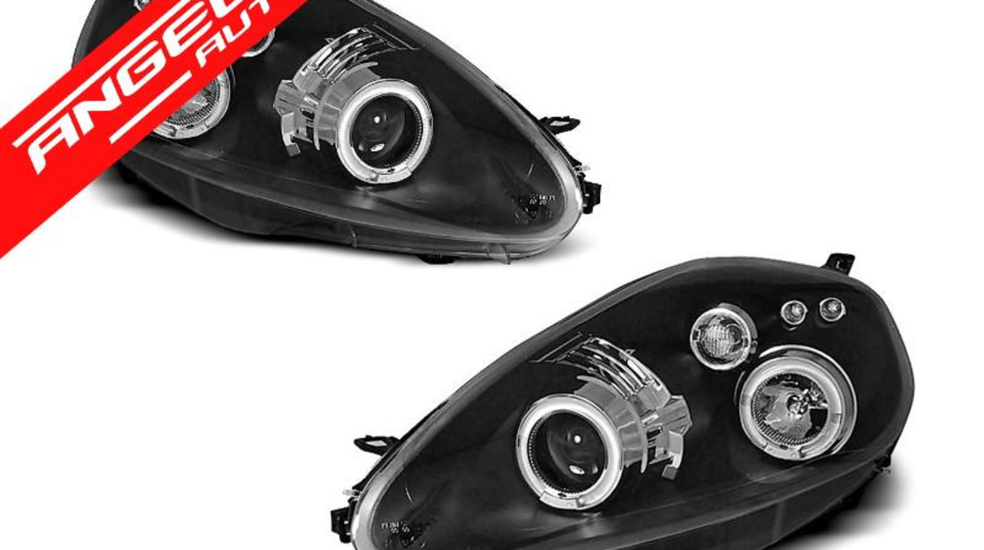 Faruri Angel Eyes FIAT GRANDE PUNTO 2005-2008 Black Design