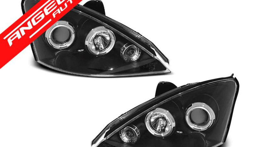 Faruri Angel Eyes FORD FOCUS 1998-2001 Negru