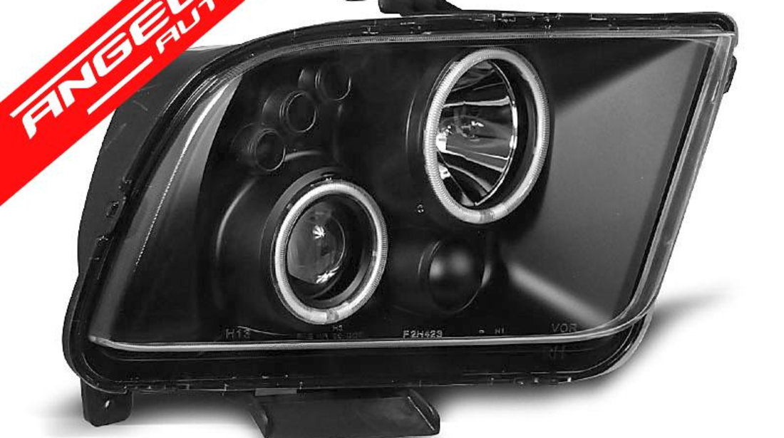 Faruri Angel Eyes FORD MUSTANG 2004-2009 Negru