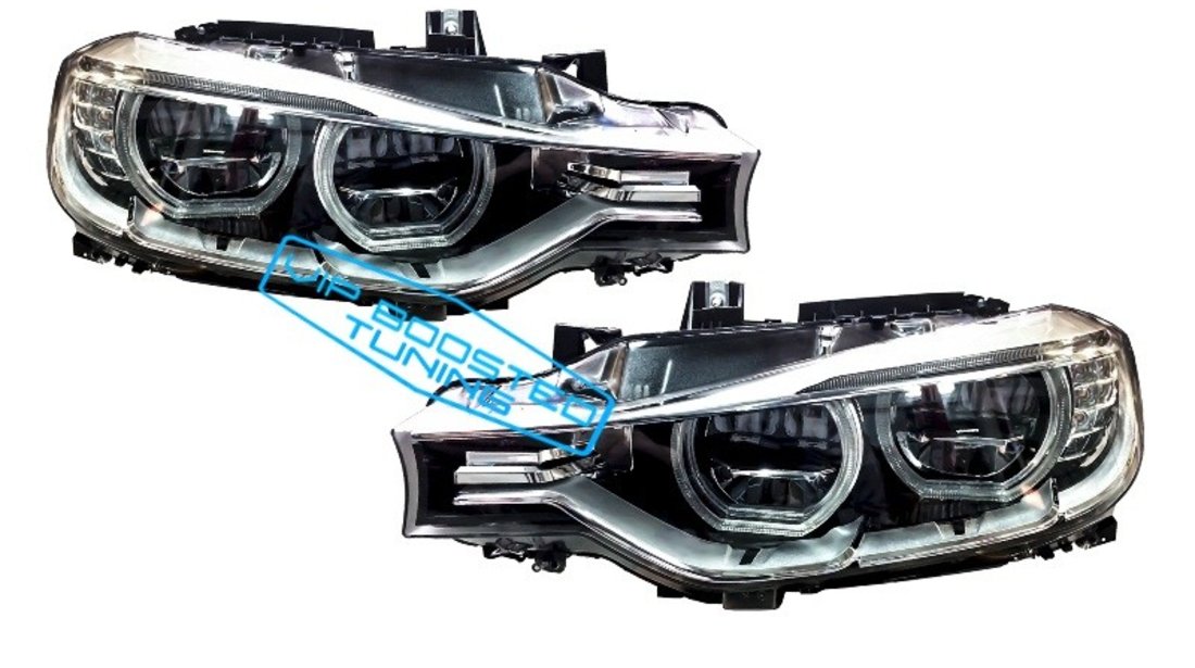 Faruri Angel Eyes Full LED BMW Seria 3 F30 F31