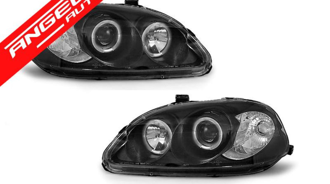 Faruri Angel Eyes HONDA CIVIC 1995-1999 Black