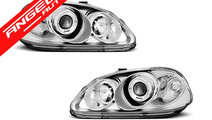 Faruri Angel Eyes Honda Civic 1995-1999 Chrome Des...