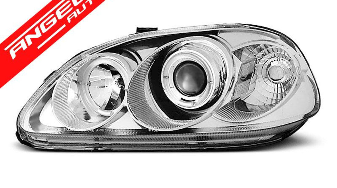 Faruri Angel Eyes Honda Civic 1995-1999 Chrome Design