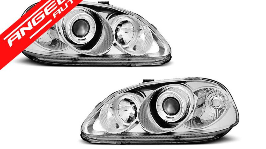 Faruri Angel Eyes HONDA CIVIC 1999-2001 CHROME