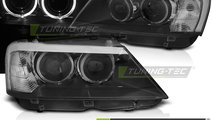 Faruri ANGEL EYES LED BLACK compatibila BMW X3 F25...