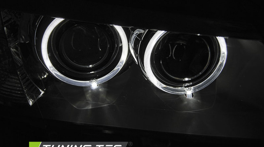 Faruri ANGEL EYES LED BLACK compatibila BMW X3 F25 10-07.14