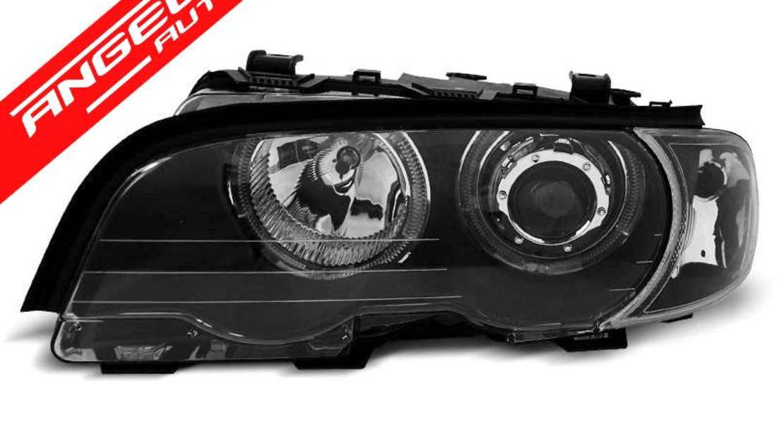 Faruri ANGEL EYES LED BMW Seria 3 E46 COUPE 99-03 Negru