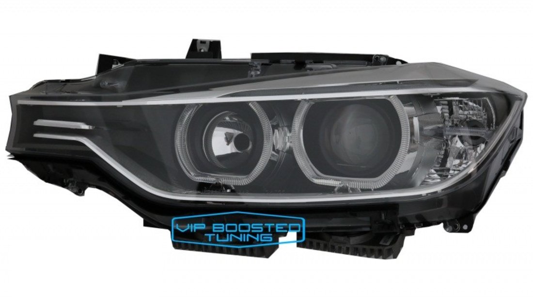 Faruri Angel Eyes LED BMW Seria 3 F30 F31 (2011-2015) OEM Xenon look