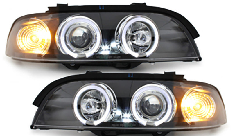 Faruri Angel Eyes LED compatibile cu BMW E39 Seria 5