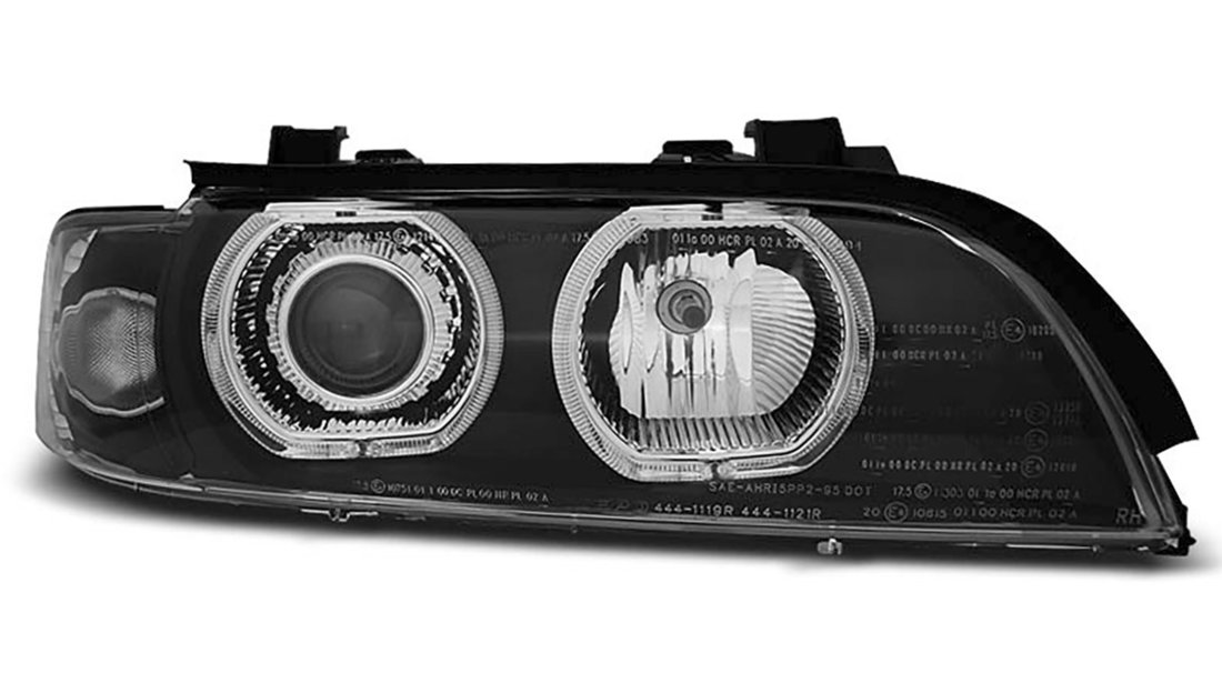 Faruri Angel Eyes LED compatibile cu BMW E39 Seria 5 Xenon