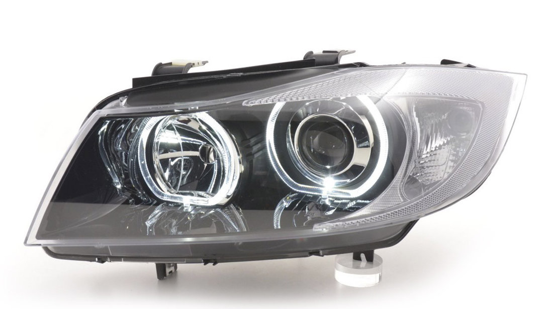 Faruri angel eyes LED compatibile cu BMW E90 E91 seria 3