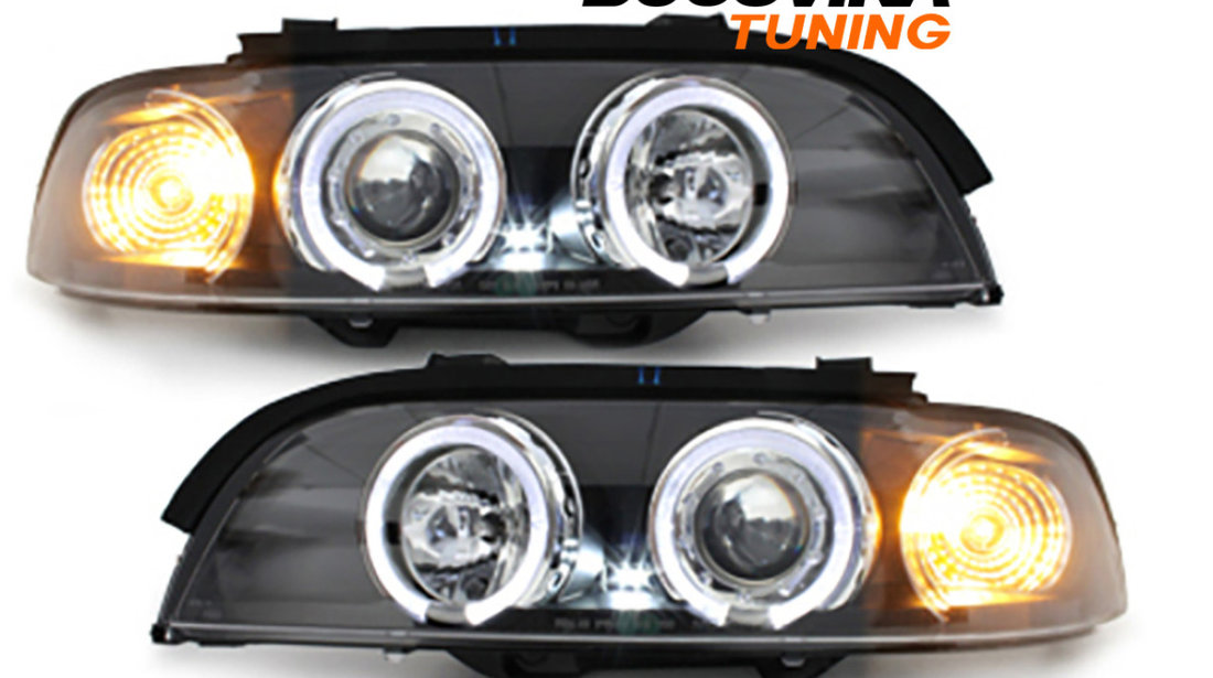 Faruri Angel Eyes LED compatibile cu BMW Seria 5 E39 (95-03)