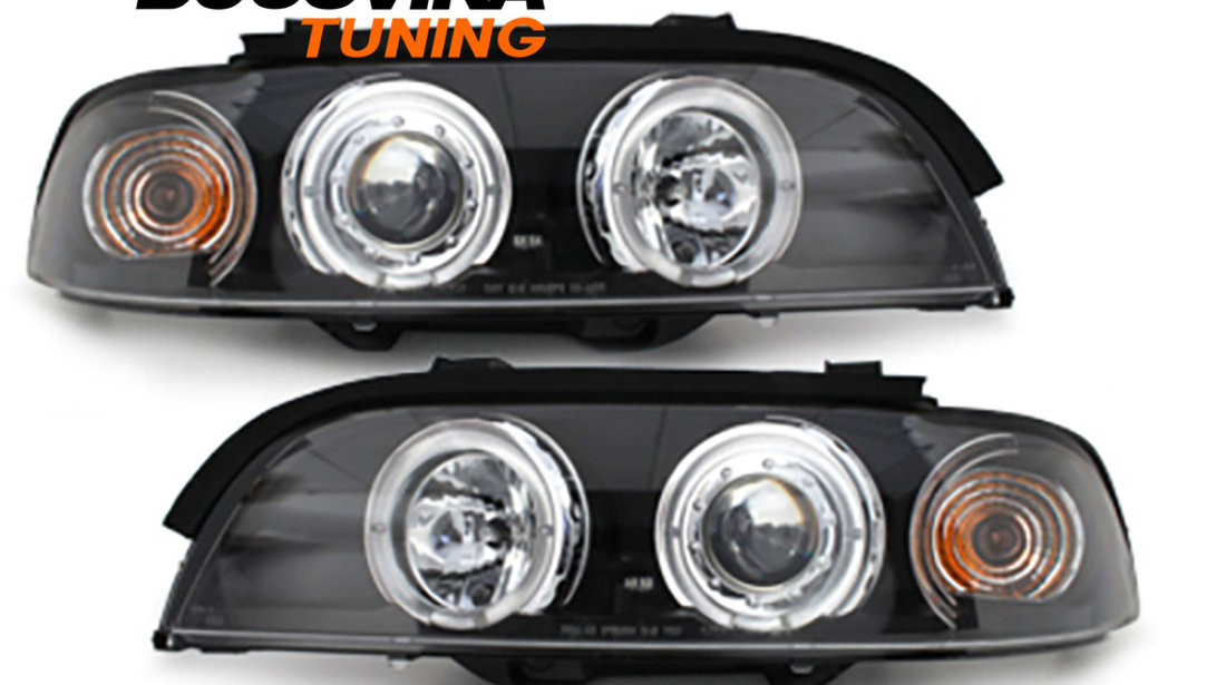 Faruri Angel Eyes LED compatibile cu BMW Seria 5 E39 (95-03)