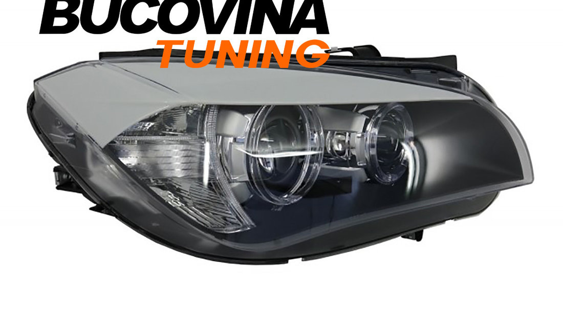 Faruri Angel Eyes LED compatibile cu BMW X1 E84 (09-12)