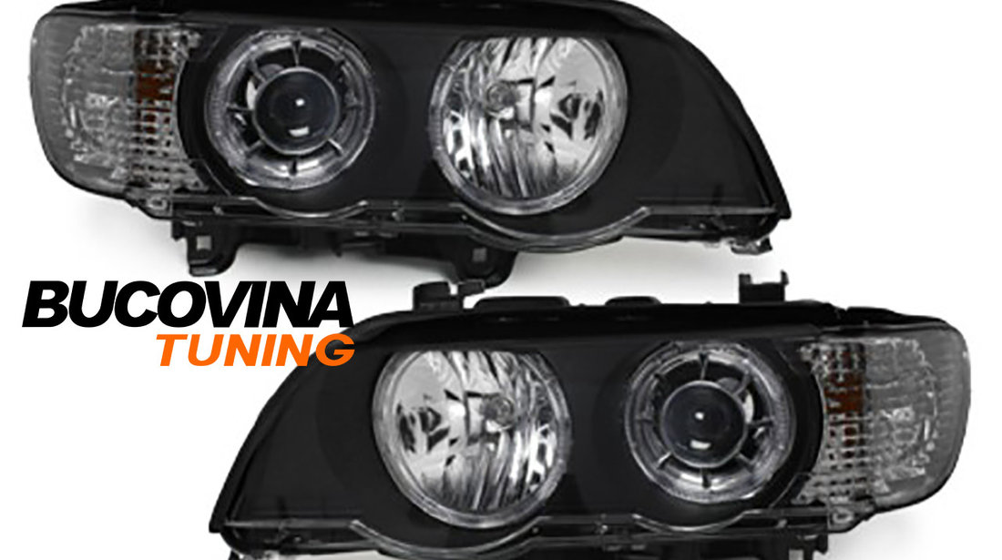 Faruri Angel Eyes LED compatibile cu BMW X5 E53 (99-03)