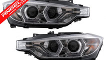 Faruri Angel Eyes LED DRL BMW F30 F31 Sedan Tourin...