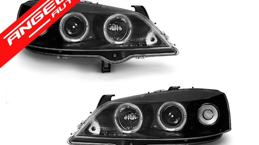 Faruri Angel Eyes Opel Astra G 1997-2004 Black