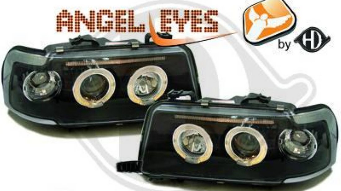 FARURI ANGEL EYES PENTRU AUDI 80 TYP B4 FUNDAL CROM SAU NEGRU