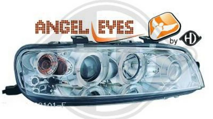 FARURI ANGEL EYES PENTRU FIAT PUNTO FUNDAL CROM SAU NEGRU