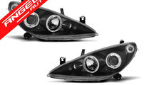 Faruri Angel Eyes Peugeot 307 2001-2005 Negru