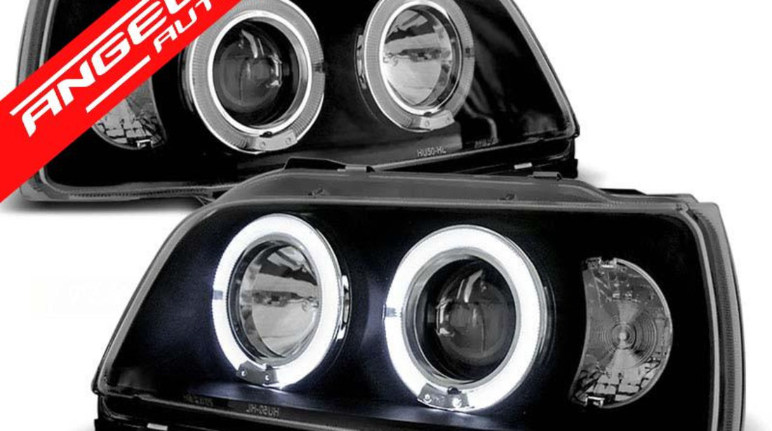 Faruri Angel Eyes Renault Clio 1990-1995 Negru