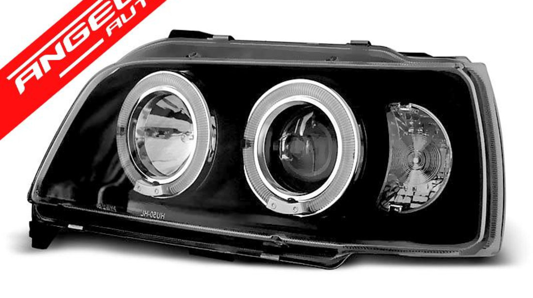 Faruri Angel Eyes Renault Clio 1990-1995 Negru