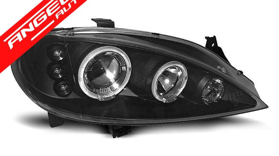 Faruri Angel Eyes Renault Megane 1999-2002 Negru