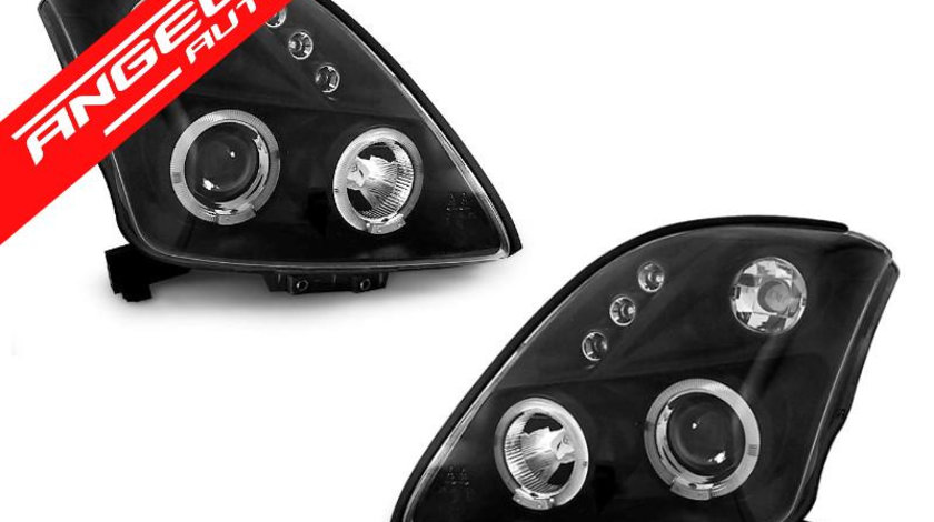 Faruri Angel Eyes Suzuki Swifts 2005-2010 Negru