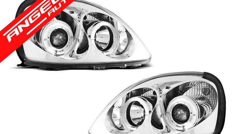 Faruri Angel Eyes Toyota Yaris 1999-2003 Crom