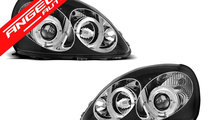 Faruri Angel Eyes Toyota Yaris 1999-2003 Negru