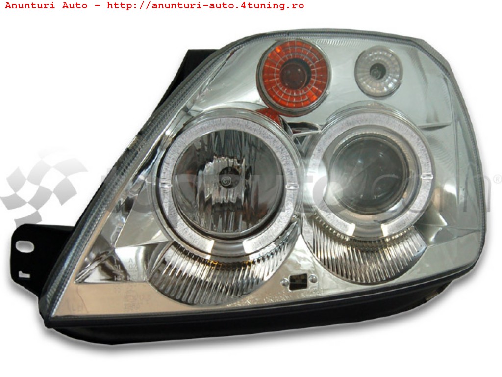 Ford fiesta mk4 black angel eyes #9