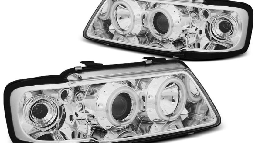 Faruri AUDI A3 8L 1996-2000 Angel eyes CCFL Cromat