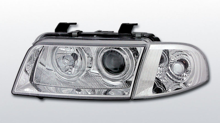 Faruri Audi A4 1994-1998 Angel eyes Cromat