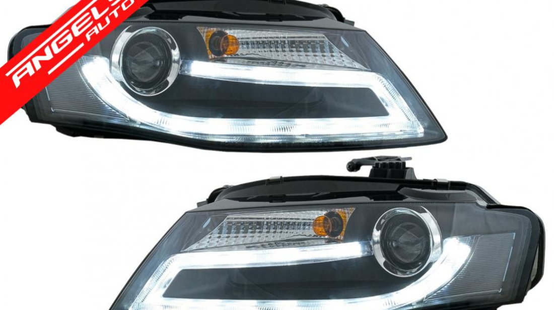 Faruri AUDI A4 B8 8K (2008-2011) Lumina De Zi LED DRL Xenon Design LHD