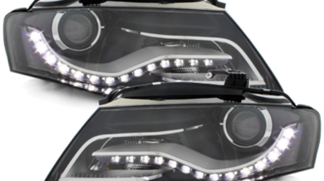 Faruri Audi A4 B8 8K 2008-2011 Negru LED