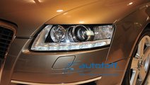 Faruri Audi A6 4F C6 cu LED lumini de zi